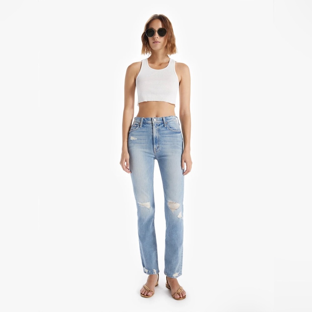 NWT MOTHER High Waisted Rider Skimp - The Confession sz 29